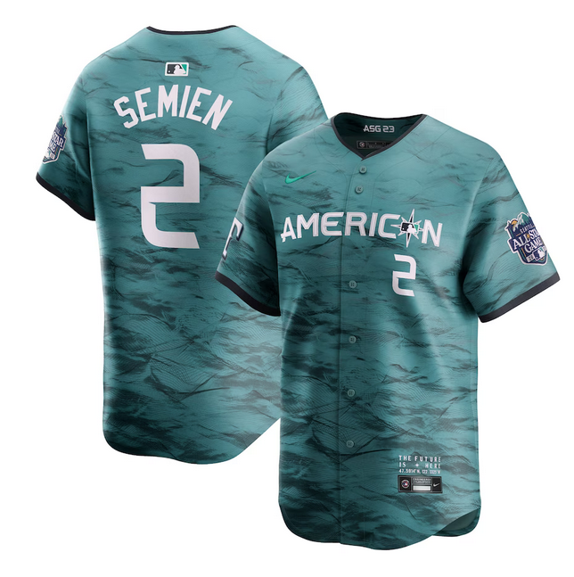 Youth Texas Rangers #2 Marcus Semien Teal 2023 All-star Stitched Baseball Jersey Youth Texas Rangers #2 Marcus Semien Teal 2023 All-star Stitched Baseball Jersey